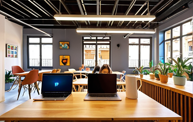 **Image Prompt:** A vibrant, sun-drenched co-working space in Barcelona, filled with digital nomads of diverse backgrounds working on laptops. Include elements like Spanish coffee, modern architecture, and a relaxed, collaborative atmosphere. Focus on portraying productivity and connection.