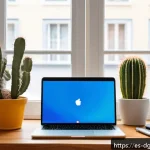 Home 23 디지털 노마드의 개인 브랜딩 방법 - A professional digital nomad workspace setup featuring a sleek laptop displaying social media analyt...